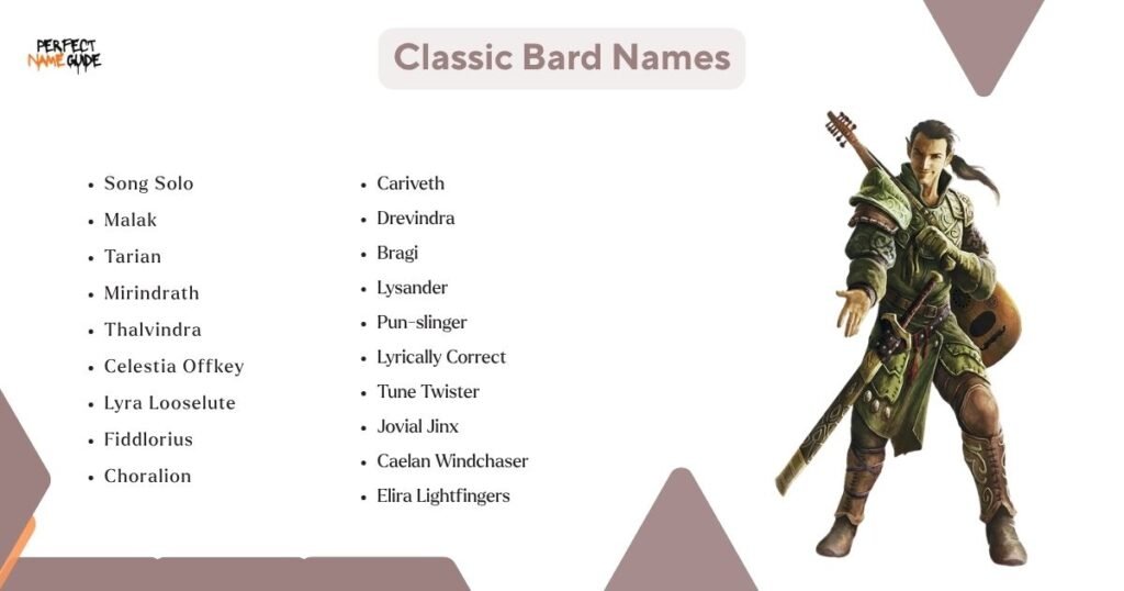 Classic Bard Names