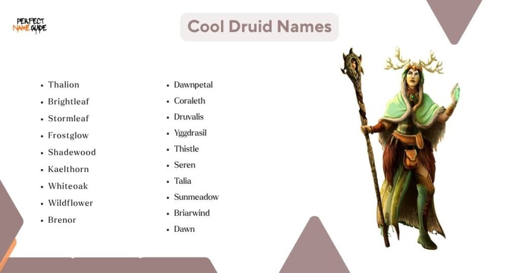 Cool Druid Names