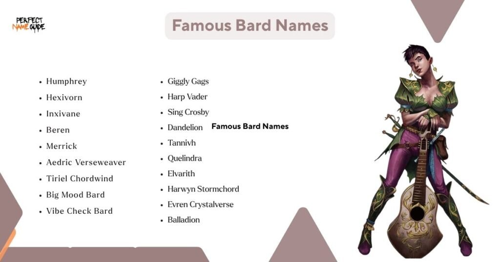 Famous Bard Names