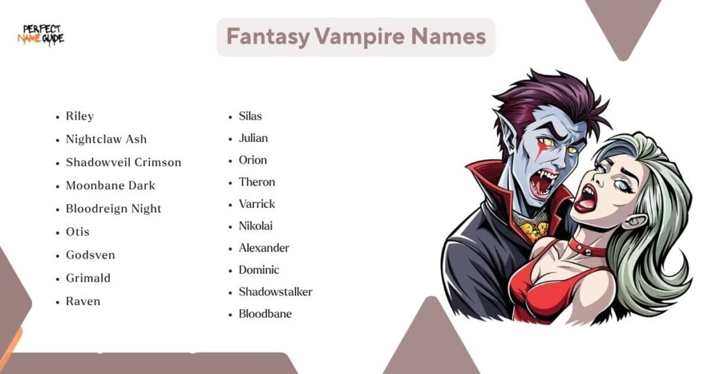 Fantasy Vampire Names