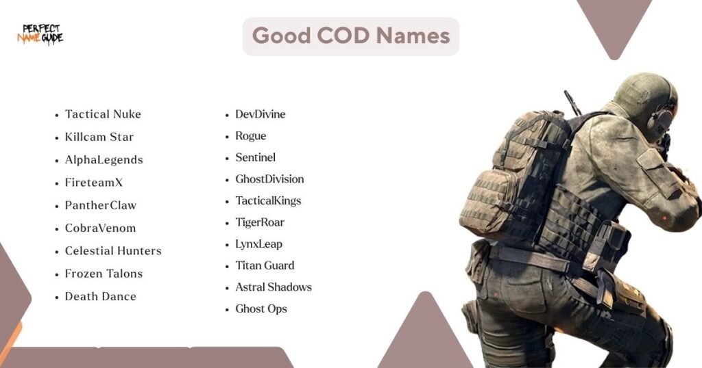 Good COD Names