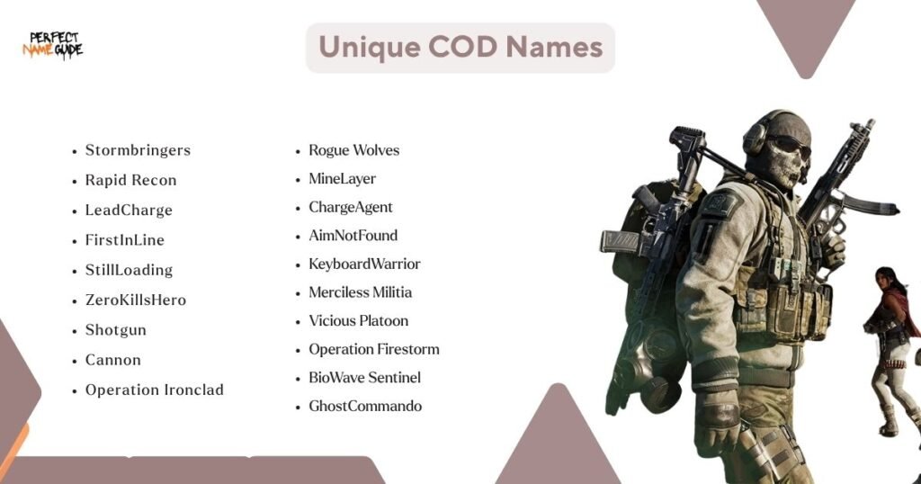 Unique COD Names