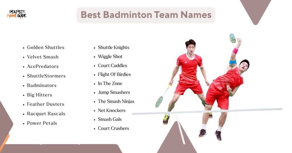 Best Badminton Team Names