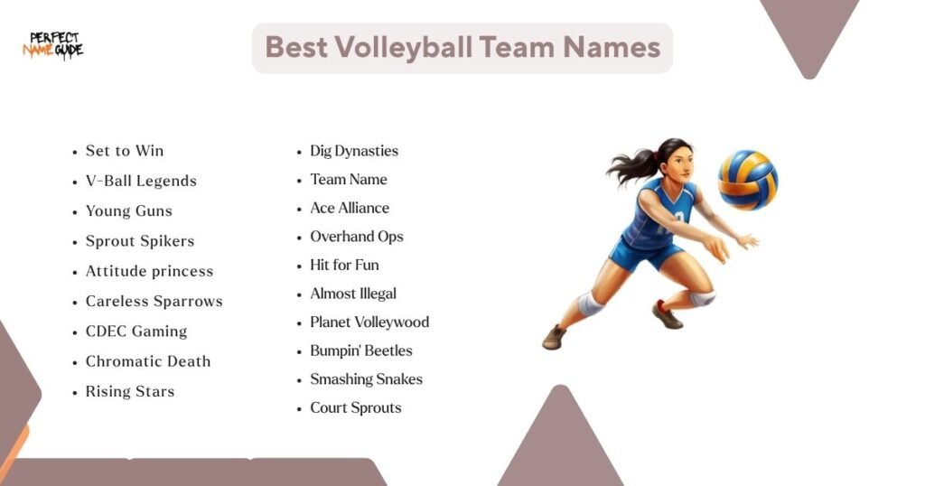 Best Volleyball Team Names