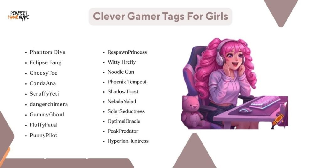 Clever Gamer Tags For Girls
