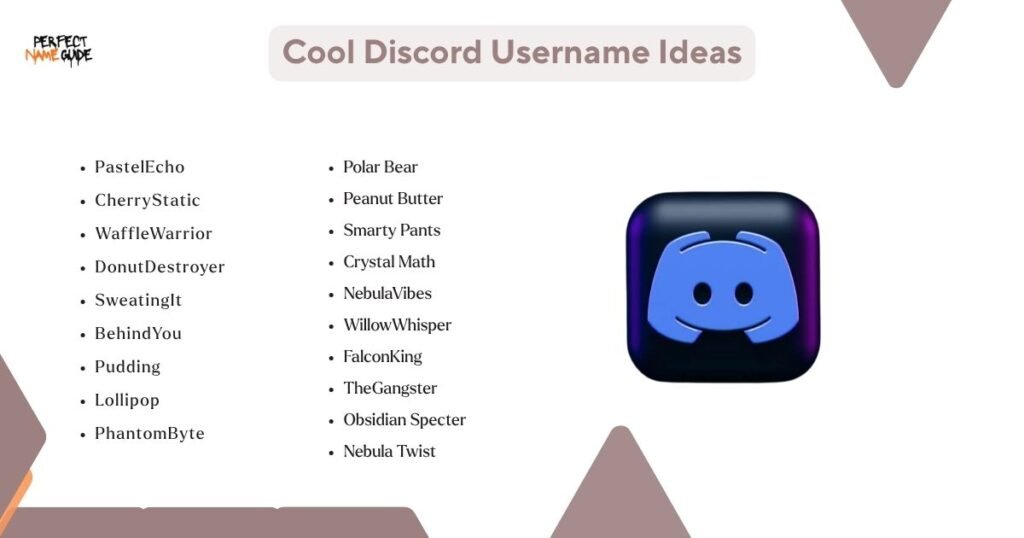 Cool Discord Username Ideas