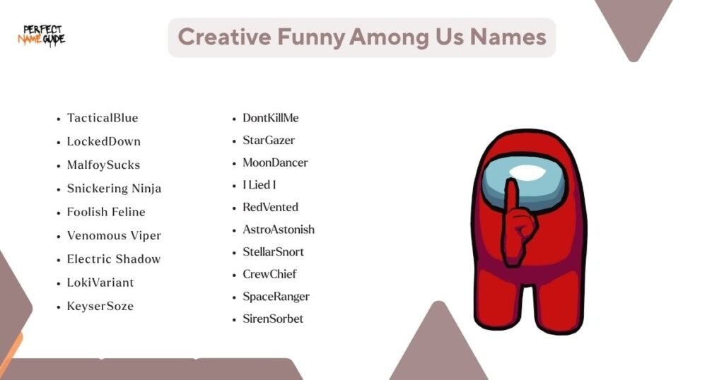 Creative Funny Among Us Names