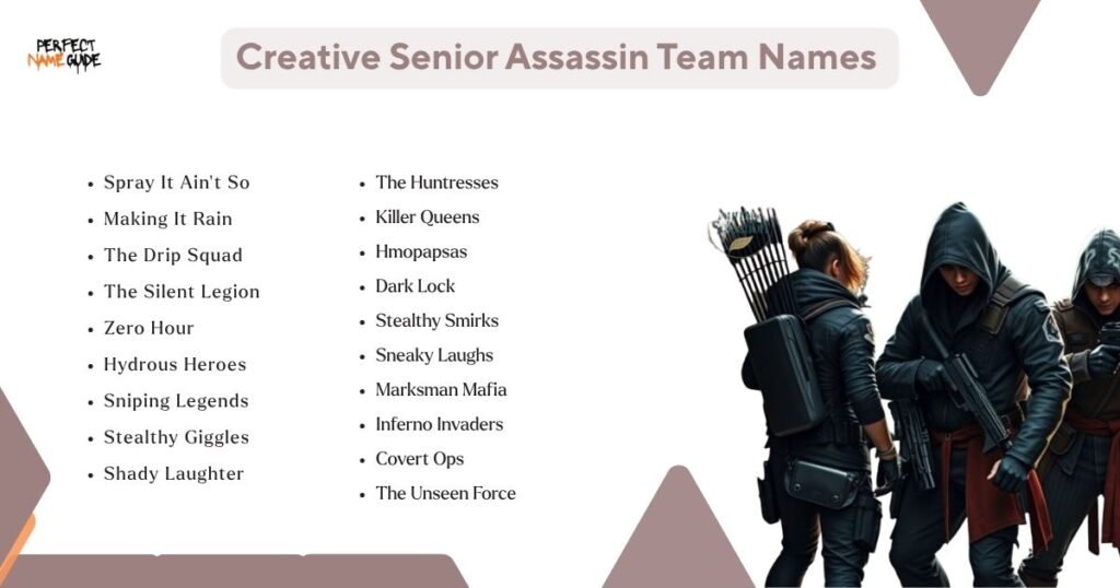 Creative Senior Assassin Team Names