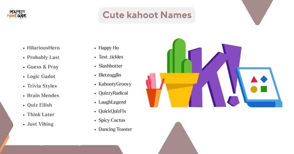 Cute Kahoot Names