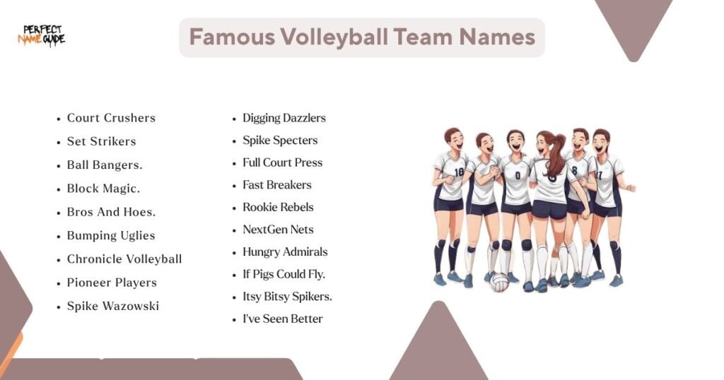 Famous Volleyball Team Names