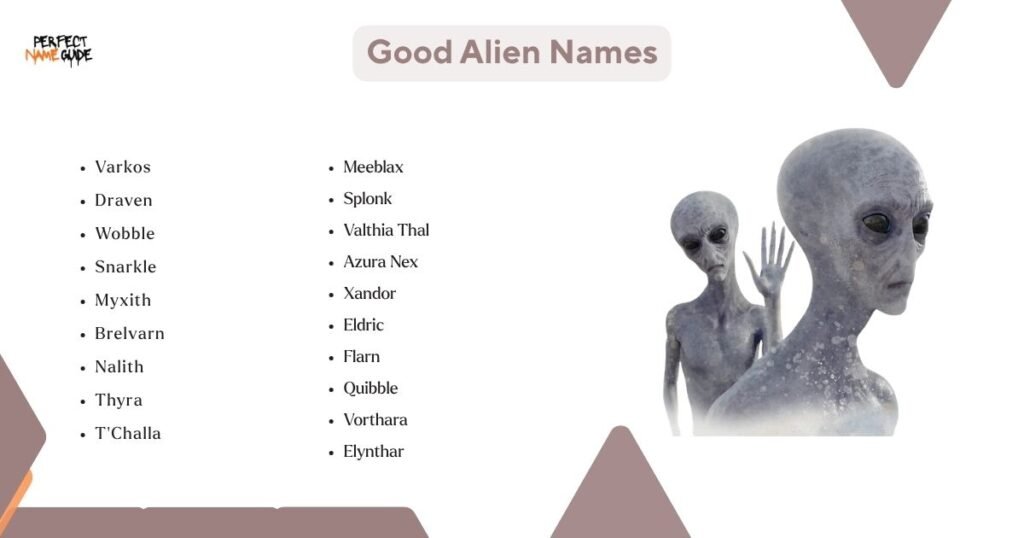 Good Alien Names
