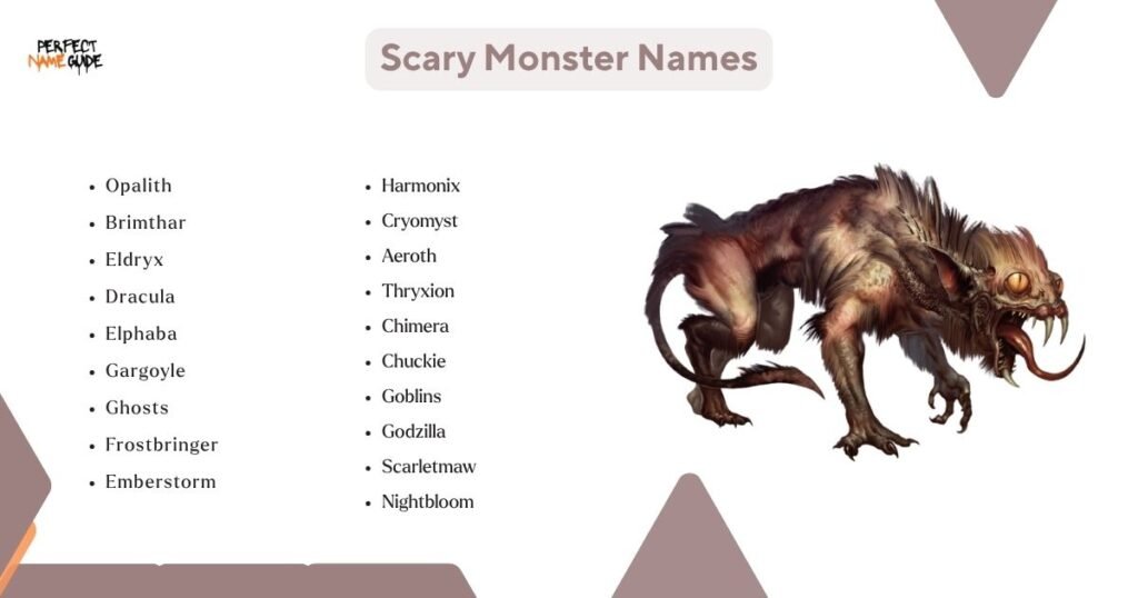 Scary Monster Names