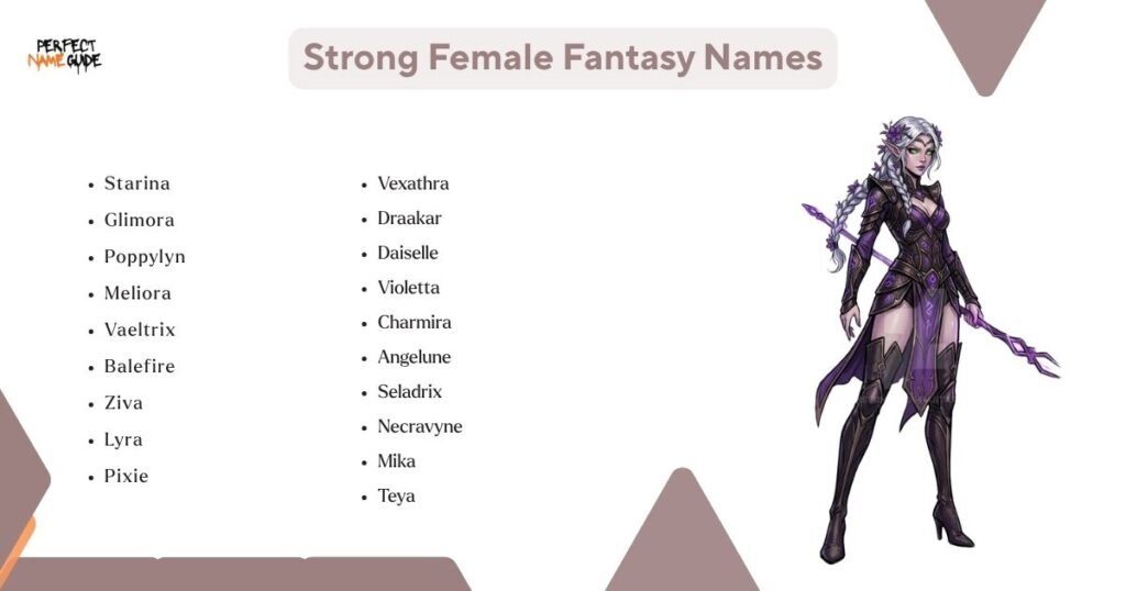 Strong Female Fantasy Names