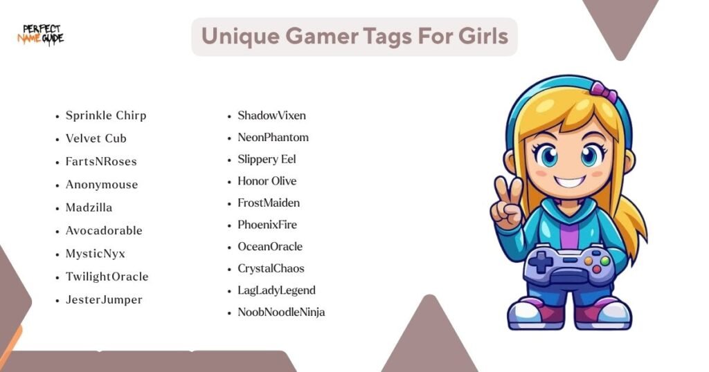 Unique Gamer Tags For Girls