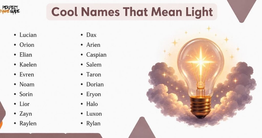 Cool Names That Mean Light
