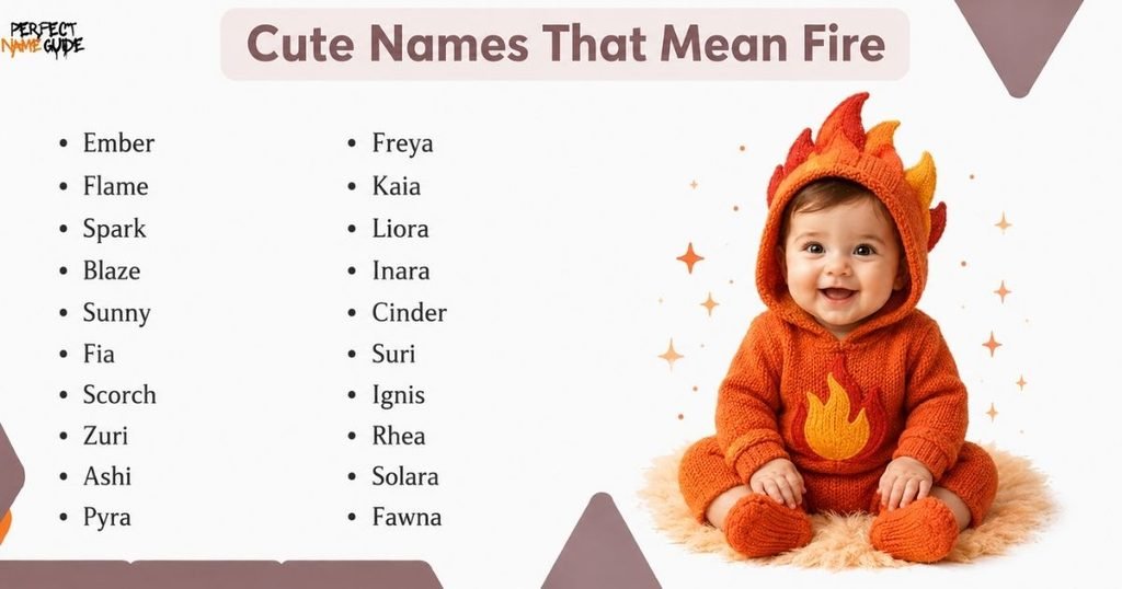 Cute Names That Mean Fire