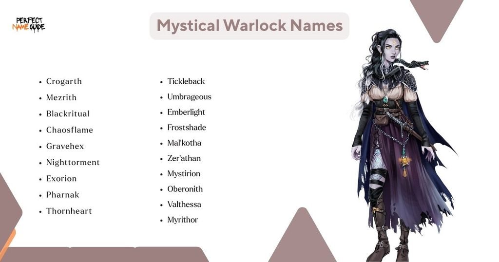 Mystical Warlock Names