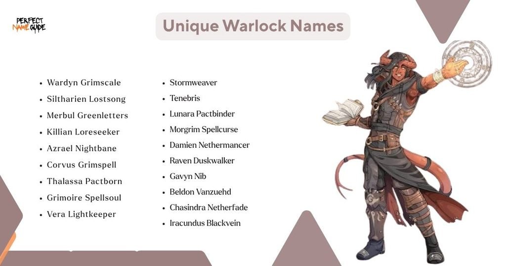 Unique Warlock Names
