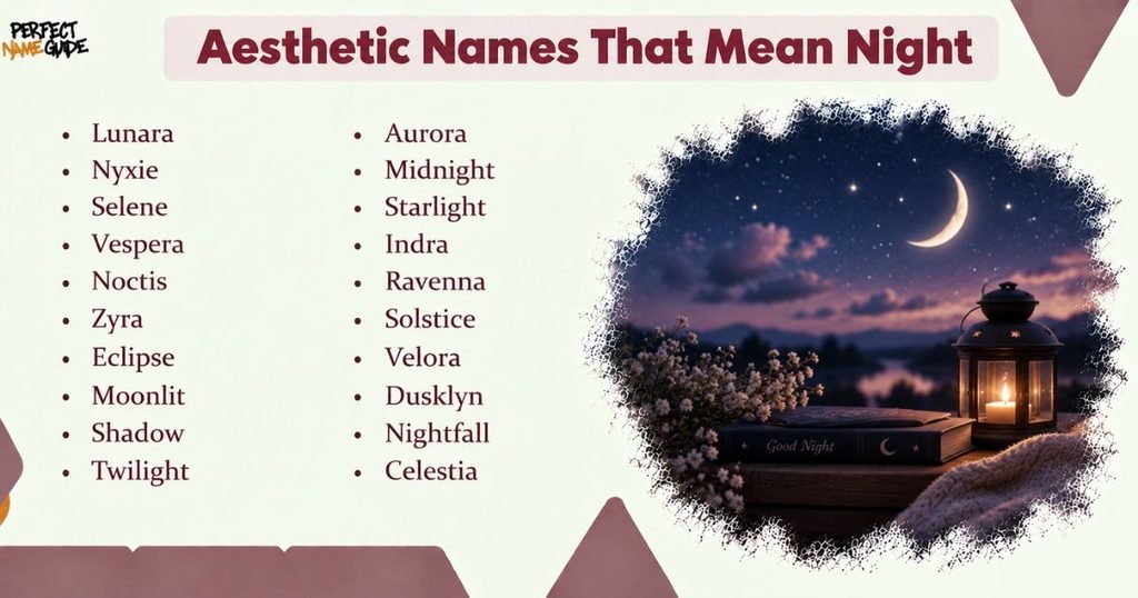 Aesthetic Names That Mean Night