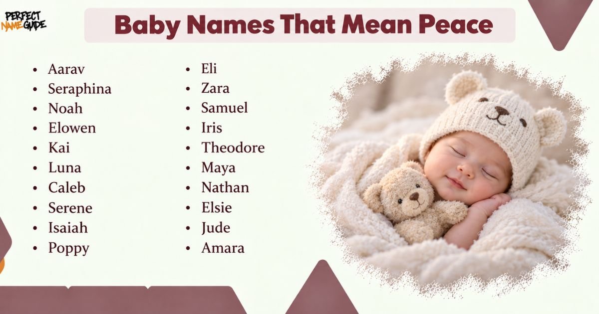 Baby Names That Mean Peace