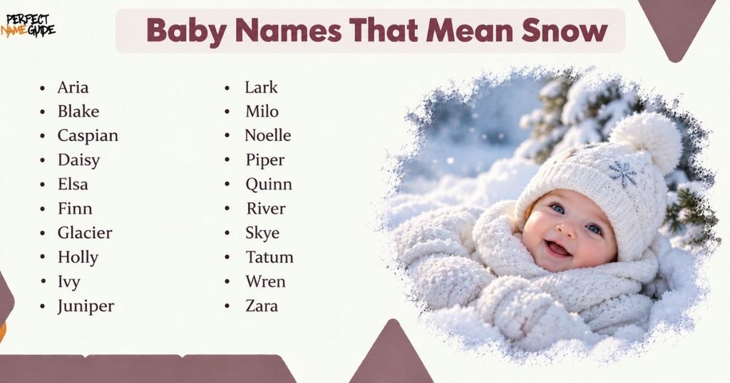 Baby Names That Mean Snow