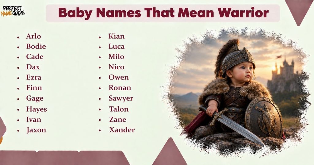 Baby Names That Mean Warrior