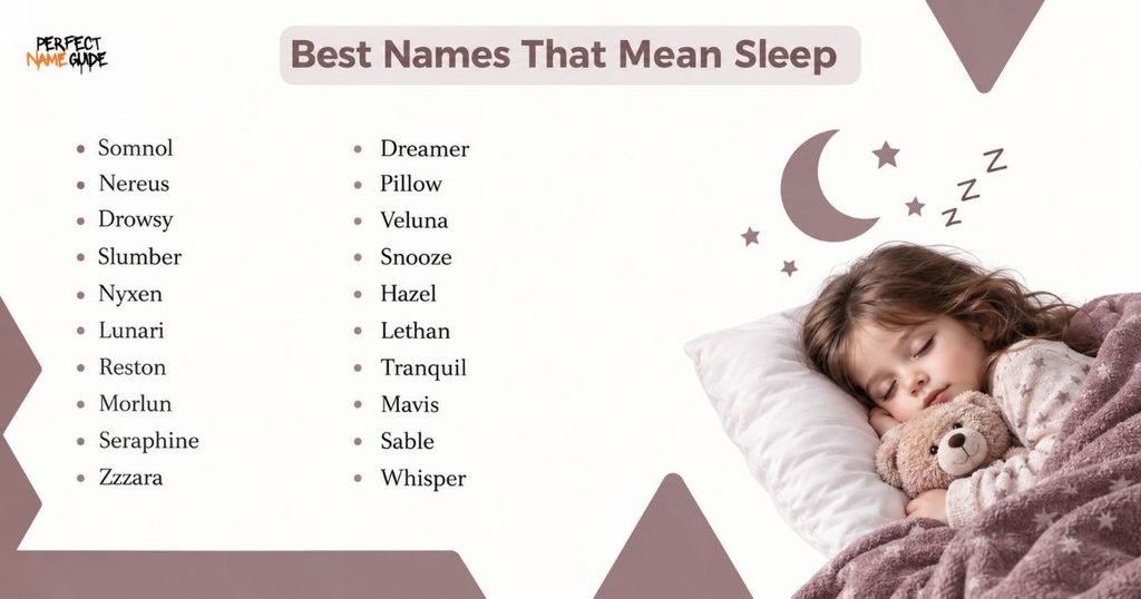 names meaning sleep