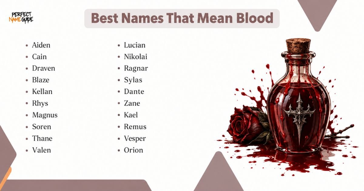 Best Names That Mean Blood