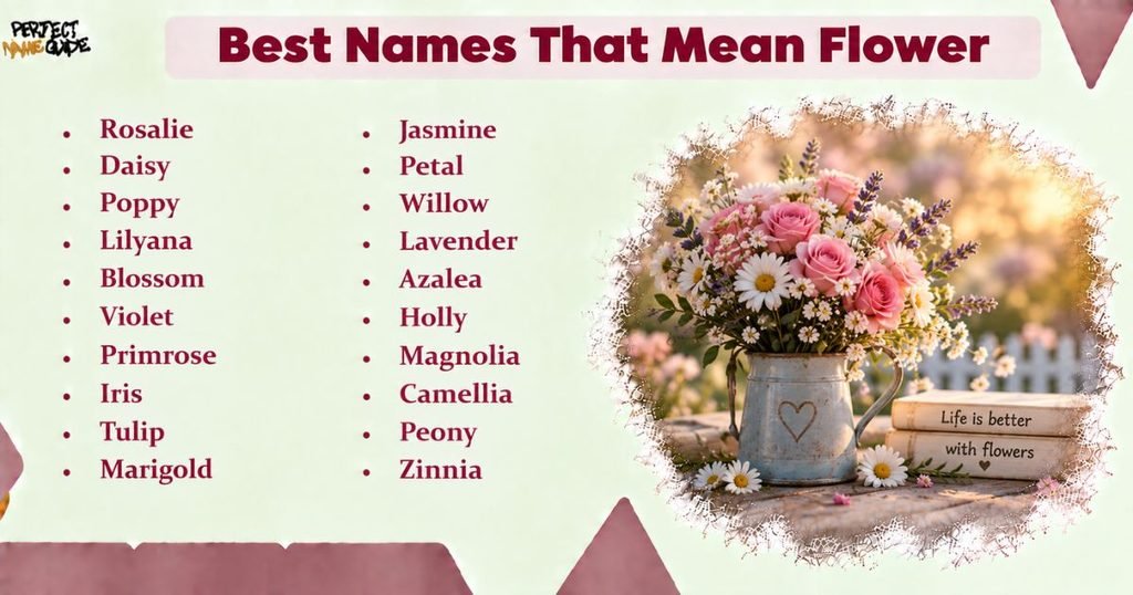 Best Names That Mean Flower