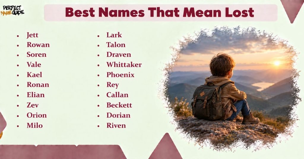 names meaning lost