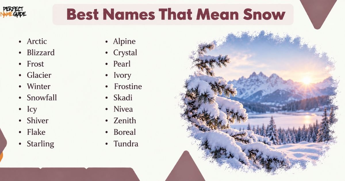 Best Names That Mean Snow