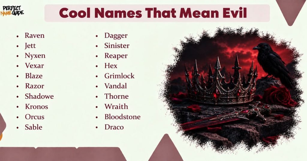 Cool Names That Mean Evil