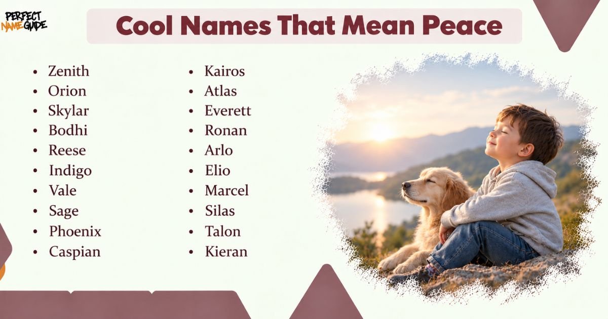 Cool Names That Mean Peace