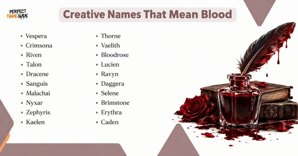 Creative Names That Mean Blood
