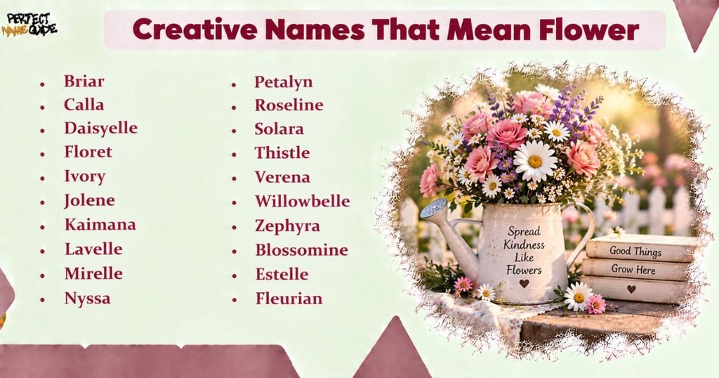 Creative Names That Mean Flower