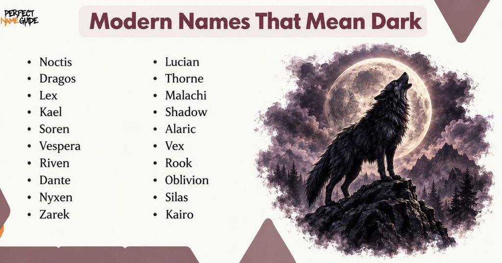 Modern Names That Mean Dark