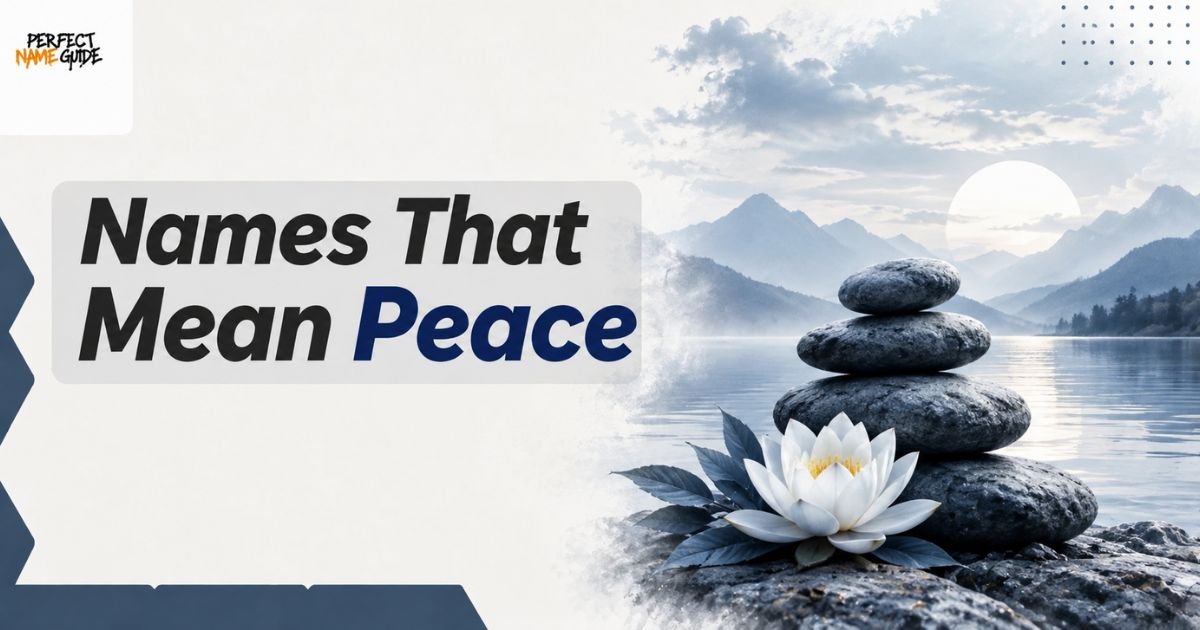 Names That Mean Peace