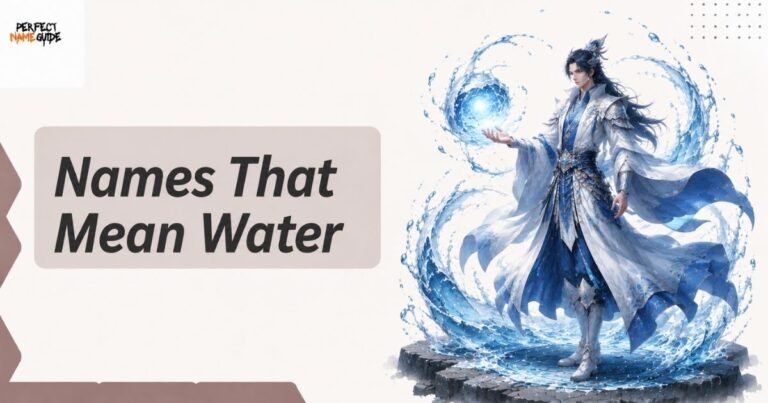 Names That Mean Water