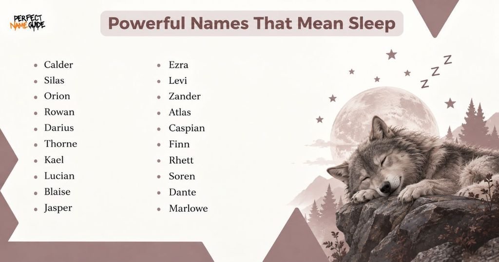Powerful Names That Mean Sleep