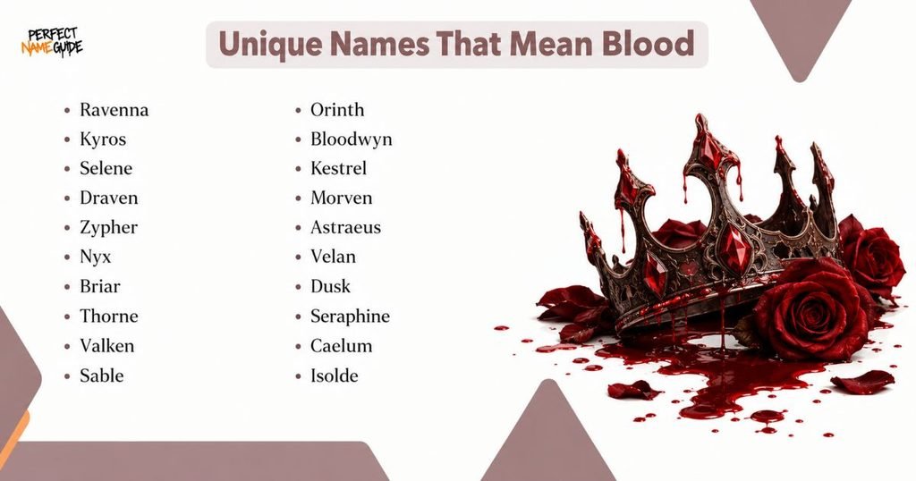 Unique Names That Mean Blood