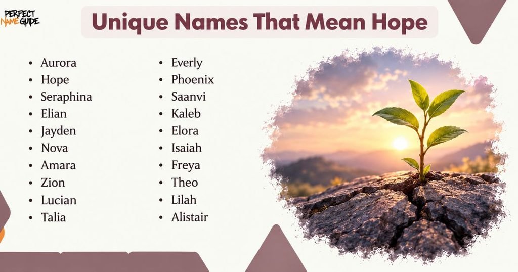 Unique Names That Mean Hope
