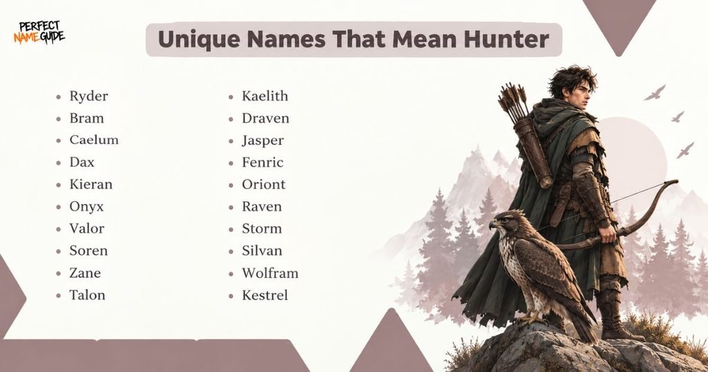 Unique names meaning hunter