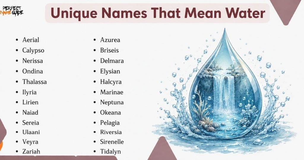 Unique Names That Mean Water